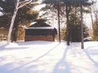 Front of Cabin Winter Early, 31 kb